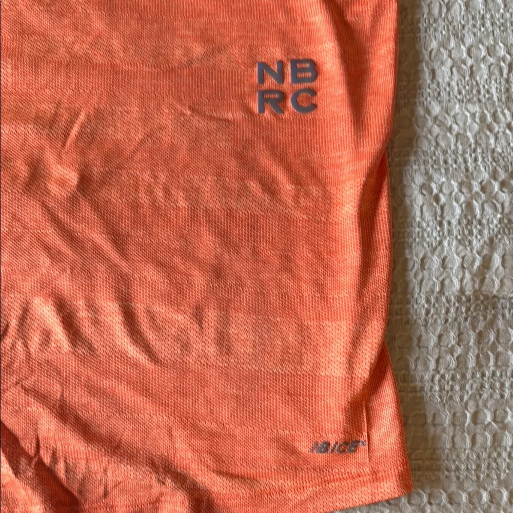 New Balance Men's Orange Running Shirt- Size XL - Picture 7 of 7